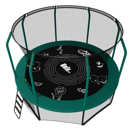 Батут Unix line Supreme Game 14 ft (green) с защитной сеткой, фото 2