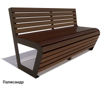 Скамейка уличная Клин, Лиственница 1,5 м Скамейка уличная Клин, Лиственница 1,5 м