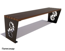 Скамейка уличная Ракушка, Сосна 1,8 м, фото 4