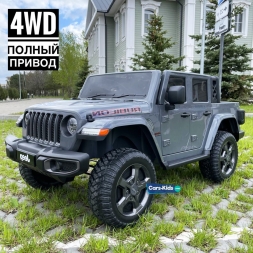 Электромобиль Jeep Rubicon 6768R серый, фото 1