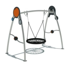 Качели Гнездо тип 1 с различными декоративными элементами для детской площадки Качели Гнездо тип 1 с различными декоративными элементами для детской площадки