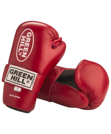 Накладки для карате 7-contact SCG-2048c/а, к/з, красные, фото 1