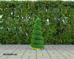 Топиари Ёлка-спиралька, D=40 см, газон Deluxe, фото 2