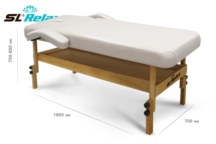 Массажный стол Relax Comfort-М бежевая кожа, фото 3