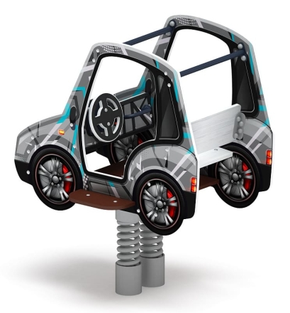 Машинка - Качалка на пружине двухместная машинка - ИО 23.03.01-04.И1, фото 2