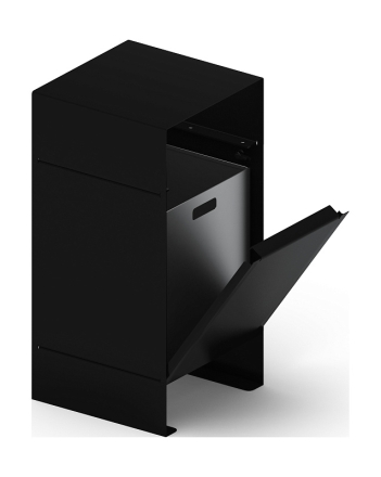 Урна парковая (черная) - МФ 50.02.04-01 (под анкера), фото 1