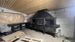 Печь Аристократ 750 Прямоугольный кирпич коричневый, фото 6