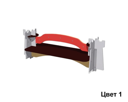 Скамейка двусторонняя со спинкой Romana 115.72.00, фото 1