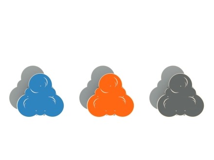 Качалка на пружине Облака-3 для детской площадки, фото 2