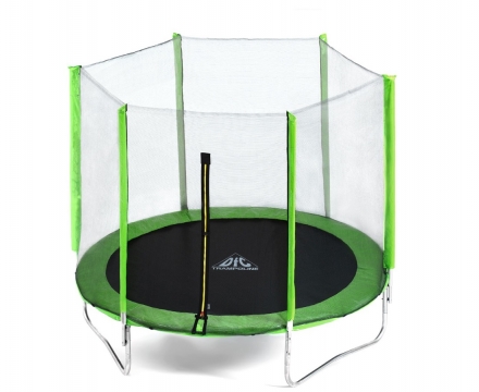 Батут DFC Trampoline Fitness 12ft наружн.сетка, св.зел. (366см) (два короба), фото 1