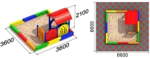 Песочный дворик 1 для детской площадки
