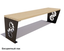 Скамейка уличная Ракушка, Сосна 1,5 м Скамейка уличная Ракушка, Сосна 1,5 м