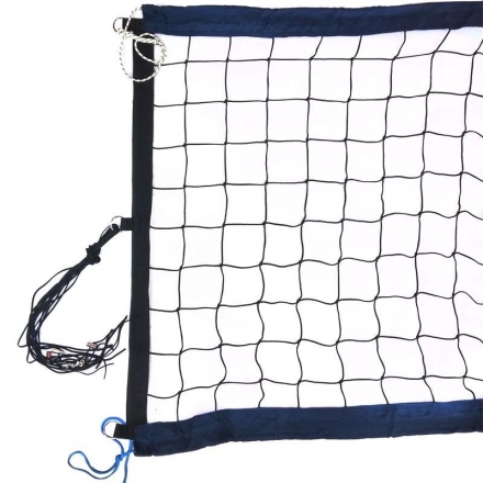 Сетка профессиональная для пляжного волейбола, 8,5х1м, нить 3 мм ПП, яч.10х10 см, черный, фото 1