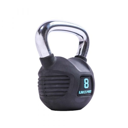 Обрезиненная гиря LIVEPRO Premium Rubber, вес: 8 кг, фото 3