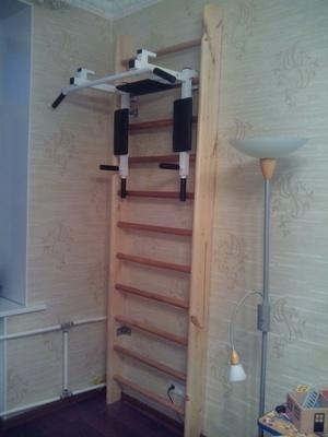 Шведская стенка деревянная Effectsport ДМБ-ТФ 280х80х14, фото 15