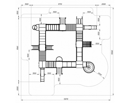Детская игровая площадка Остров детства (Эко) H=1200 H=2000 ДИК 2.01.8.02-02, фото 4