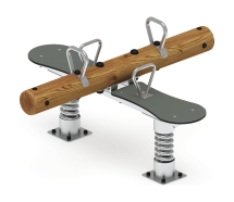 Качалка-балансир на двух пружинах (Лиственница темный) ИО 23.24.01-Л.И1.01