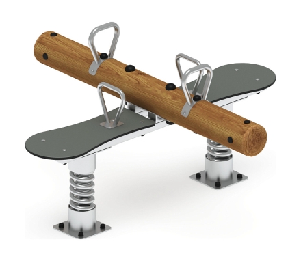 Качалка-балансир на двух пружинах (Лиственница темный) ИО 23.24.01-Л.И1.01, фото 2