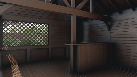 Прямоугольная беседка СОЛЕДАР, фото 6