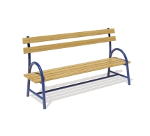 Лавочка Лидер «Green Grower» (со спинкой)