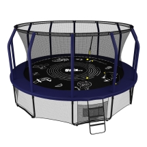 Батут Unix line Supreme Game 14 ft (blue) с защитной сеткой Батут Unix line Supreme Game 14 ft (blue) с защитной сеткой