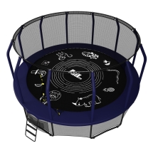 Батут Unix line Supreme Game 14 ft (blue) с защитной сеткой Батут Unix line Supreme Game 14 ft (blue) с защитной сеткой