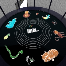 Батут Unix line Supreme Game 14 ft (blue) с защитной сеткой Батут Unix line Supreme Game 14 ft (blue) с защитной сеткой