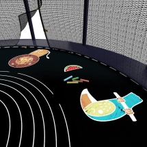 Батут Unix line Supreme Game 14 ft (blue) с защитной сеткой Батут Unix line Supreme Game 14 ft (blue) с защитной сеткой