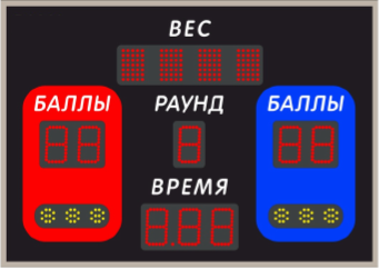 Табло одностороннее для вольной и греко-римской борьбы ТВБ100.8 80.4-IV , фото 1