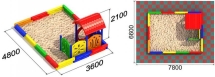 Песочный дворик 2 для детской площадки