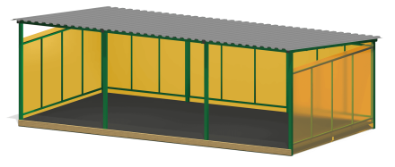 Теневой навес ТН-03 7,8х4,5 для детской площадки, фото 1