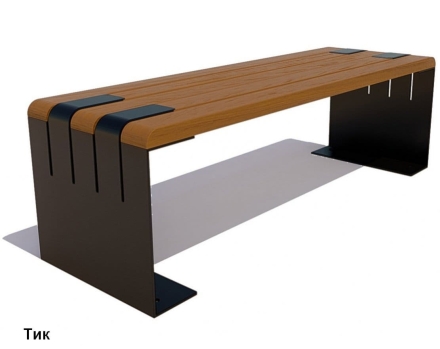 Скамейка уличная Симферополь (банкетка), Лиственница 2 м, фото 1