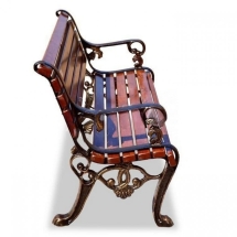 Скамейка чугунная Гефест 0,8 м (кресло) Скамейка чугунная Гефест 0,8 м (кресло)