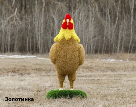 Топиари курочка Ряба/Золотинка - газон Eco + Deluxe, фото 6