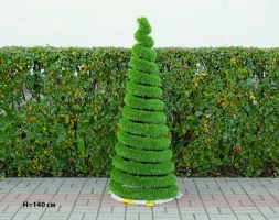 Топиари Ёлка-спиралька, h=100 см - газон Deluxe Simple, фото 1
