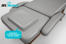 Массажный стол Relax Comfort-М серая кожа, фото 6