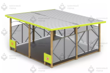 Теневой навес 20 кв. метров