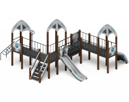 Детская игровая площадка Космопорт горка Н 1200 ДИК 2.14.07-01, фото 2