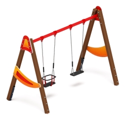 Качели двойные Д2 - ИО 12.Д.03.04.01-П - (Счастливое детство), фото 1