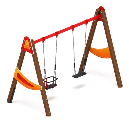 Качели двойные Д2 - ИО 12.Д.03.04.01-П - (Счастливое детство), фото 1