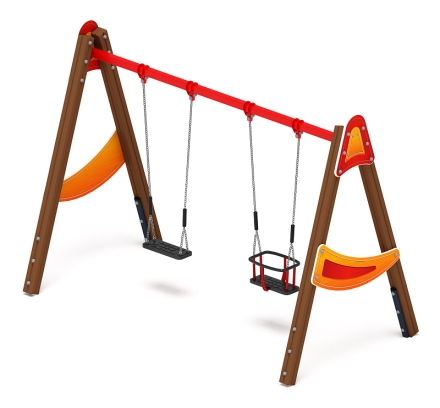 Качели двойные Д2 - ИО 12.Д.03.04.01-П - (Счастливое детство), фото 2