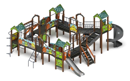 Остров детства (Город) - ДИК 2.01.8.02-01.И1 - Игровой комплекс H=1200 H=2000, фото 2