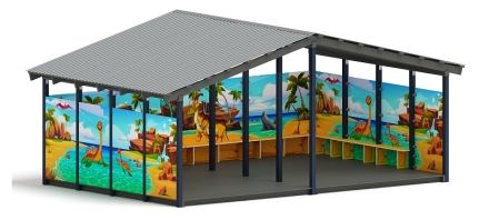 Теневой навес (Дино) - МФ 70.6.4-13, фото 1