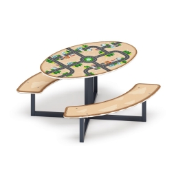 Столик детский круглый (Город) - МФ 31.01.02-01 - Игра, фото 1