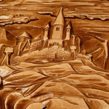 Нарды резные ручной работы "Горный Пейзаж"