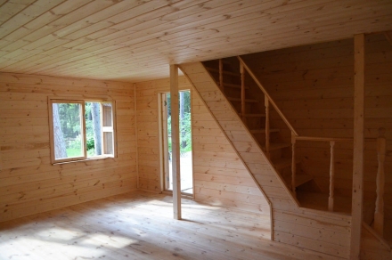 Деревянный навес для машин с хозблоком ЛОЦМАН Базовая комплектация, фото 4