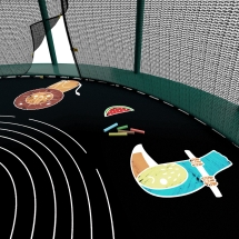 Батут Unix line Supreme Game 12 ft (green) с защитной сеткой Батут Unix line Supreme Game 12 ft (green) с защитной сеткой