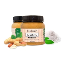 Арахисовая паста с морской солью и стевией, в пластике, 250г Арахисовая паста с морской солью и стевией, в пластике, 250г