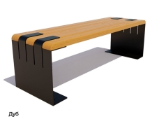 Скамейка уличная Симферополь (банкетка), Лиственница 1,8 м Скамейка уличная Симферополь (банкетка), Лиственница 1,8 м