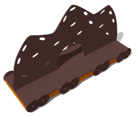 Игровой комплекс Вагон с углем ВСТ 1124 для детской площадки, фото 1